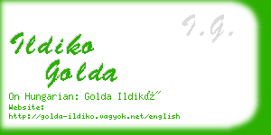 ildiko golda business card